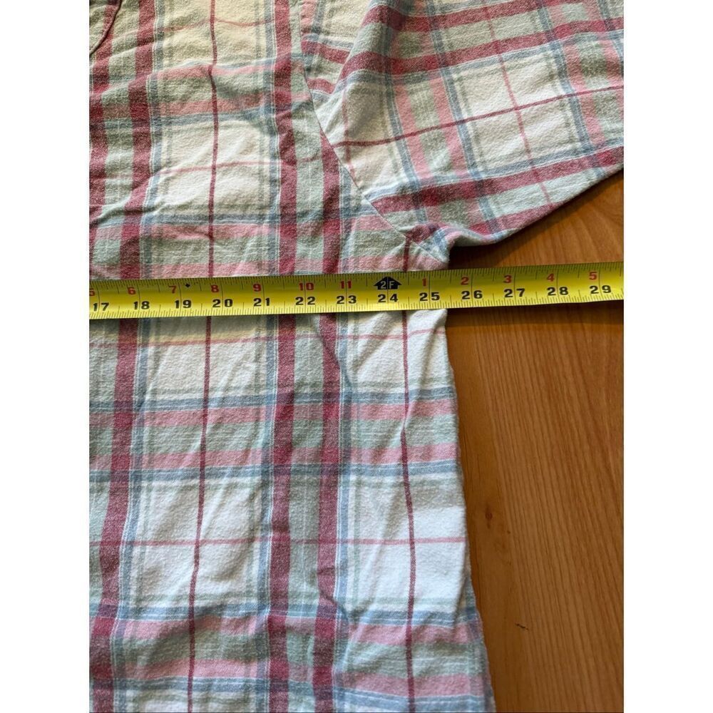 The Vermont Country Store Flannel Plaid Night Gown 100% Cotton Women’s Plus Size - Picture 3 of 6
